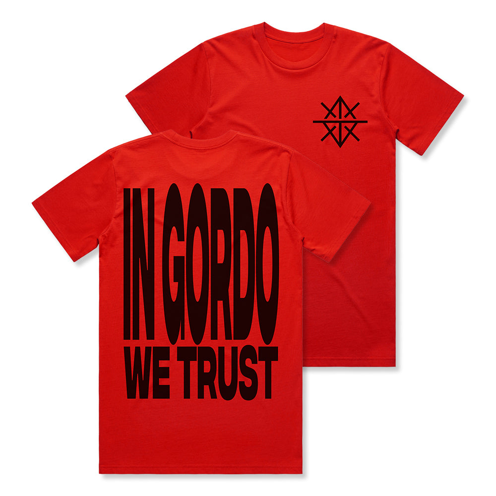 Gordo - In Gordo We Trust - Red T-Shirt