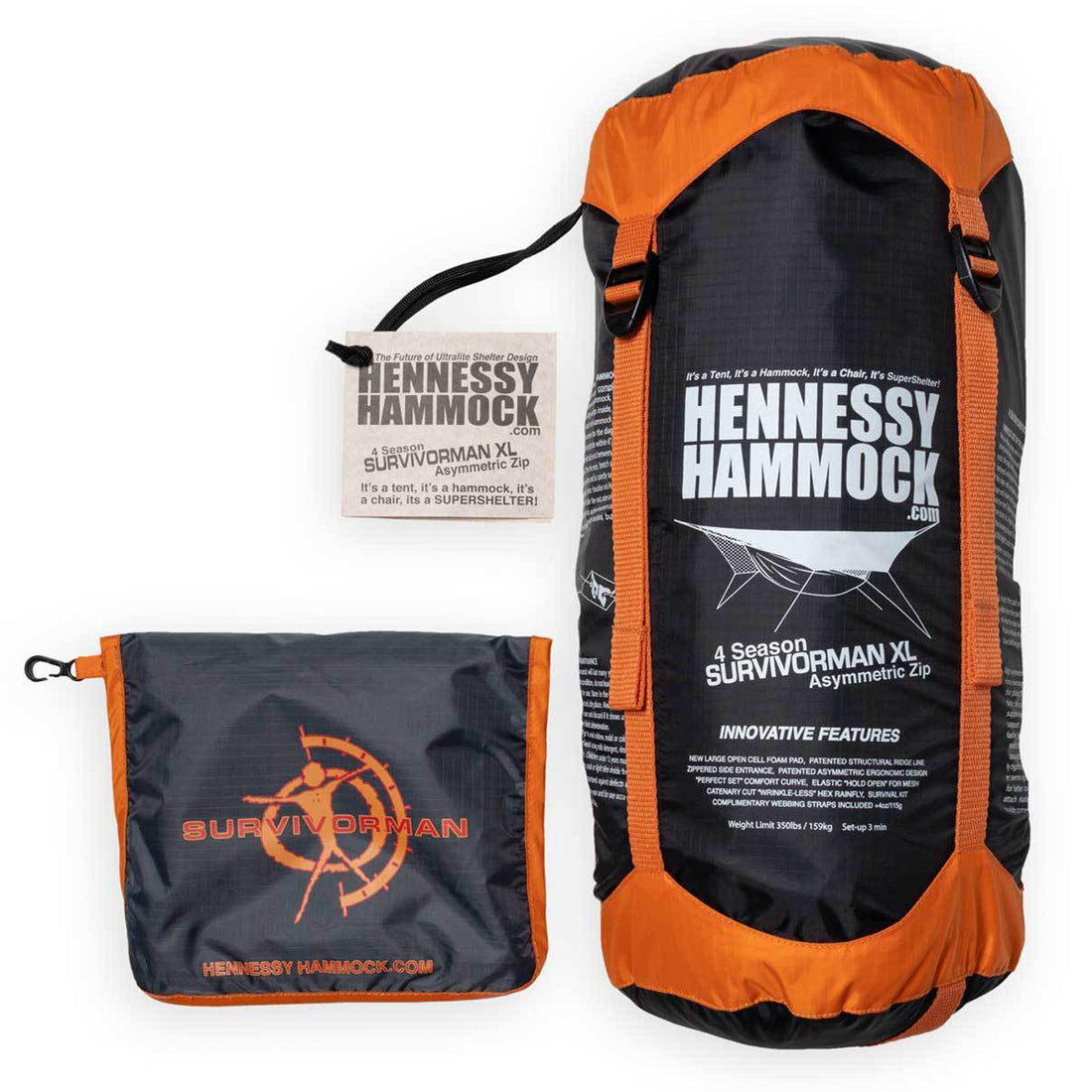 Survivorman - 4Season XL Zip - Hennessy Hammock