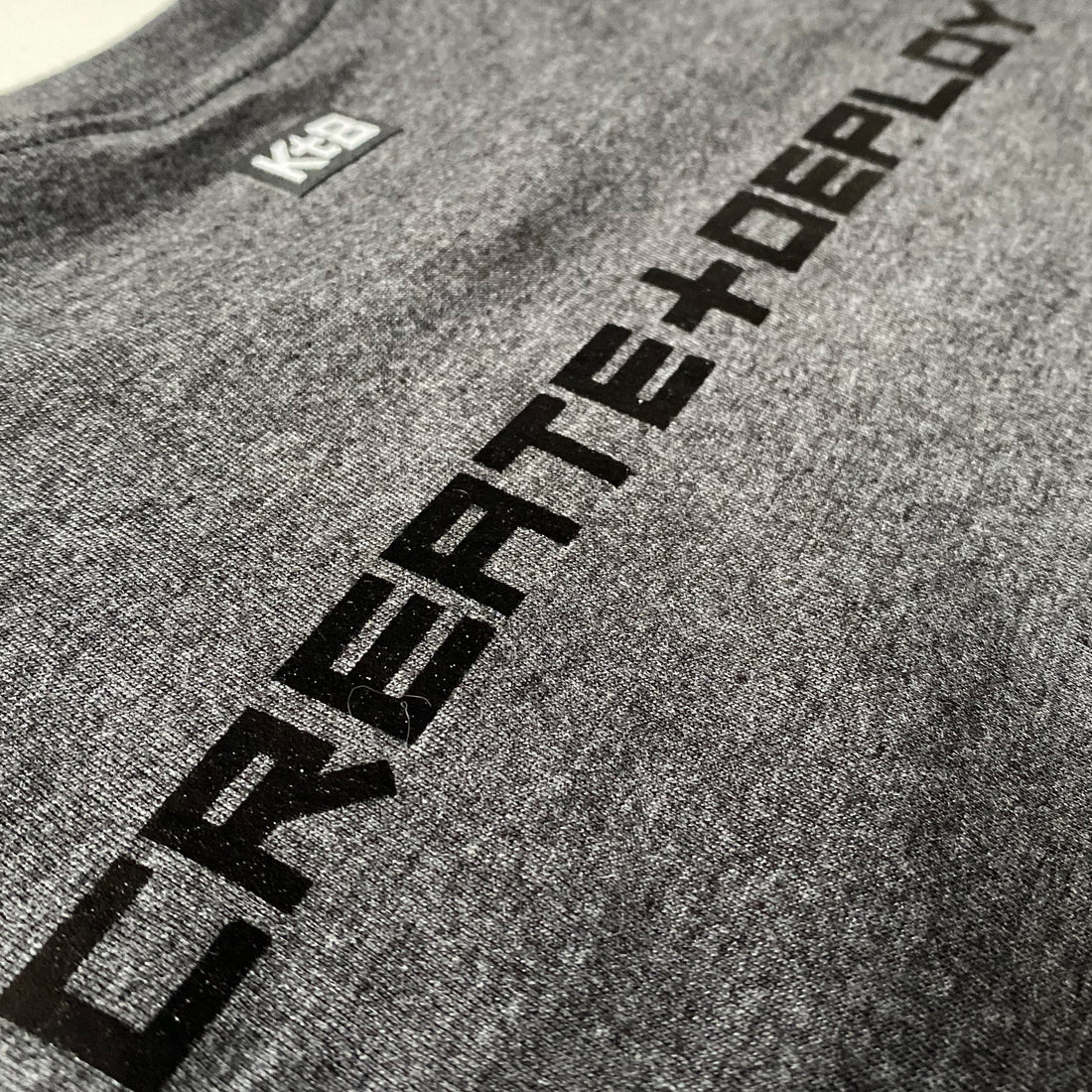 KT8 Apparel -Create And Deploy- Dark Heather Gray Tee