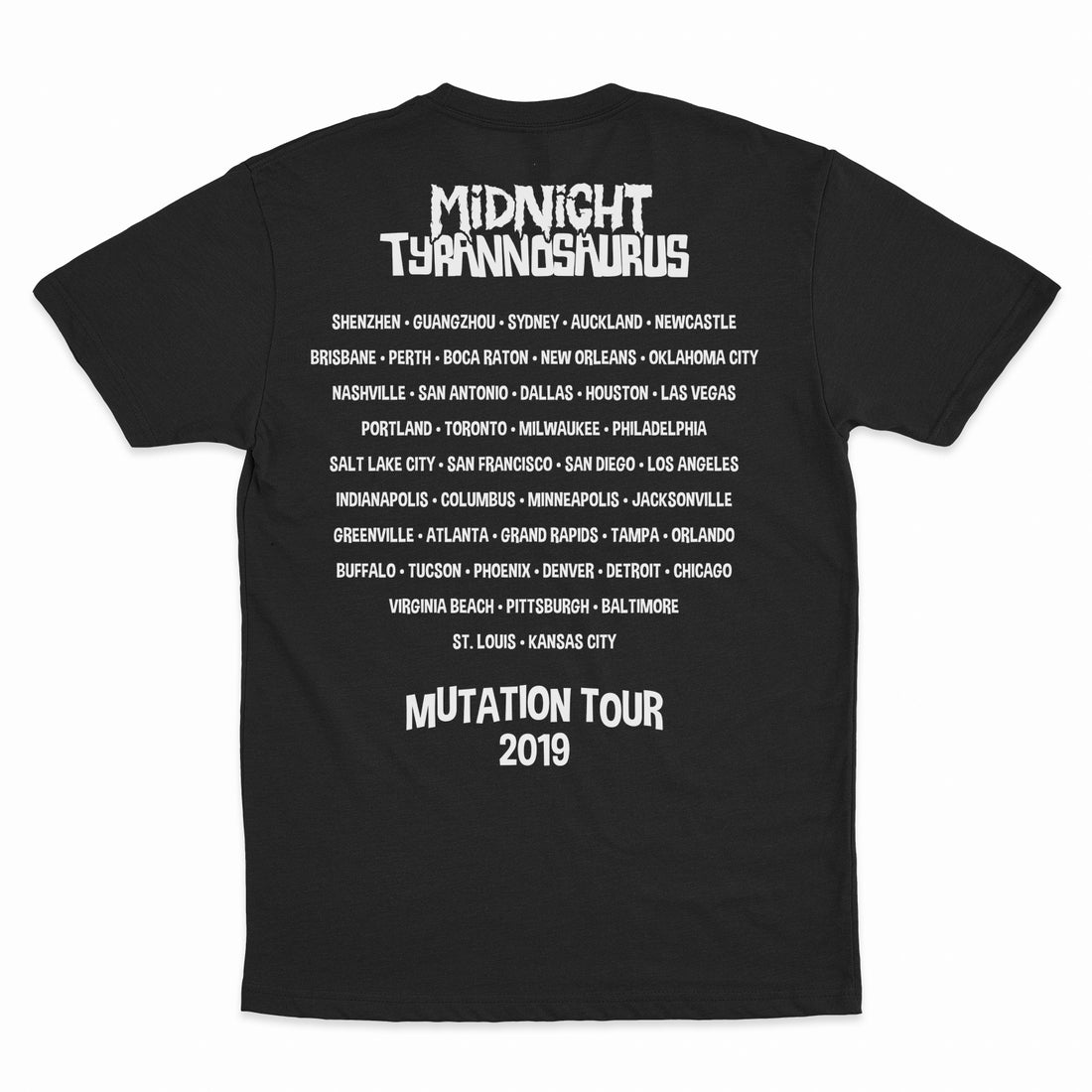 Midnight Tyrannosaurus - Mutation Tour 2019 - Unisex Tee