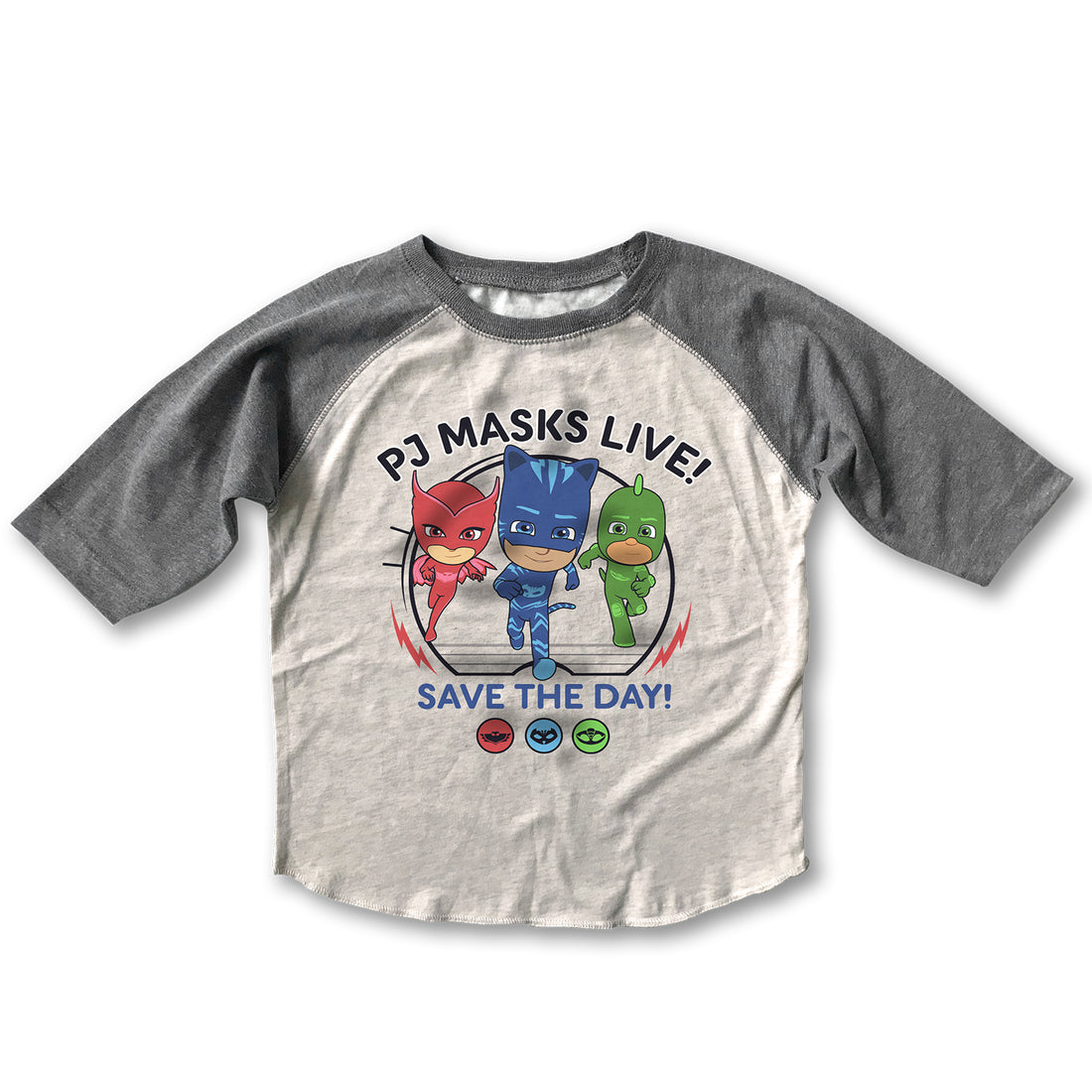 PJ Masks - Save The Day - Retro Raglan Shirt