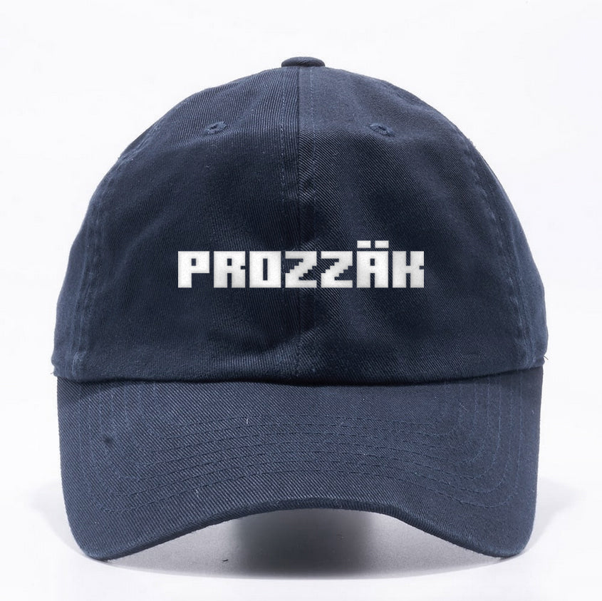 Prozzak - Logo - Navy Blue Dad Hat