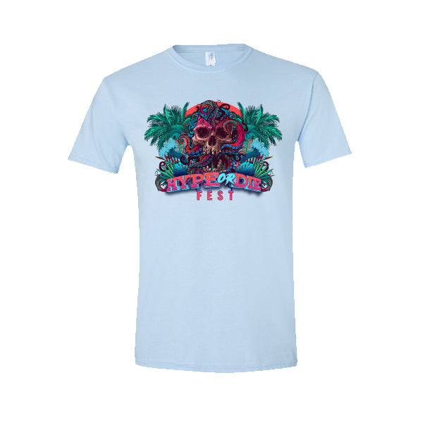 Riot Ten - Hype Or Die Fest - Light Blue Tee