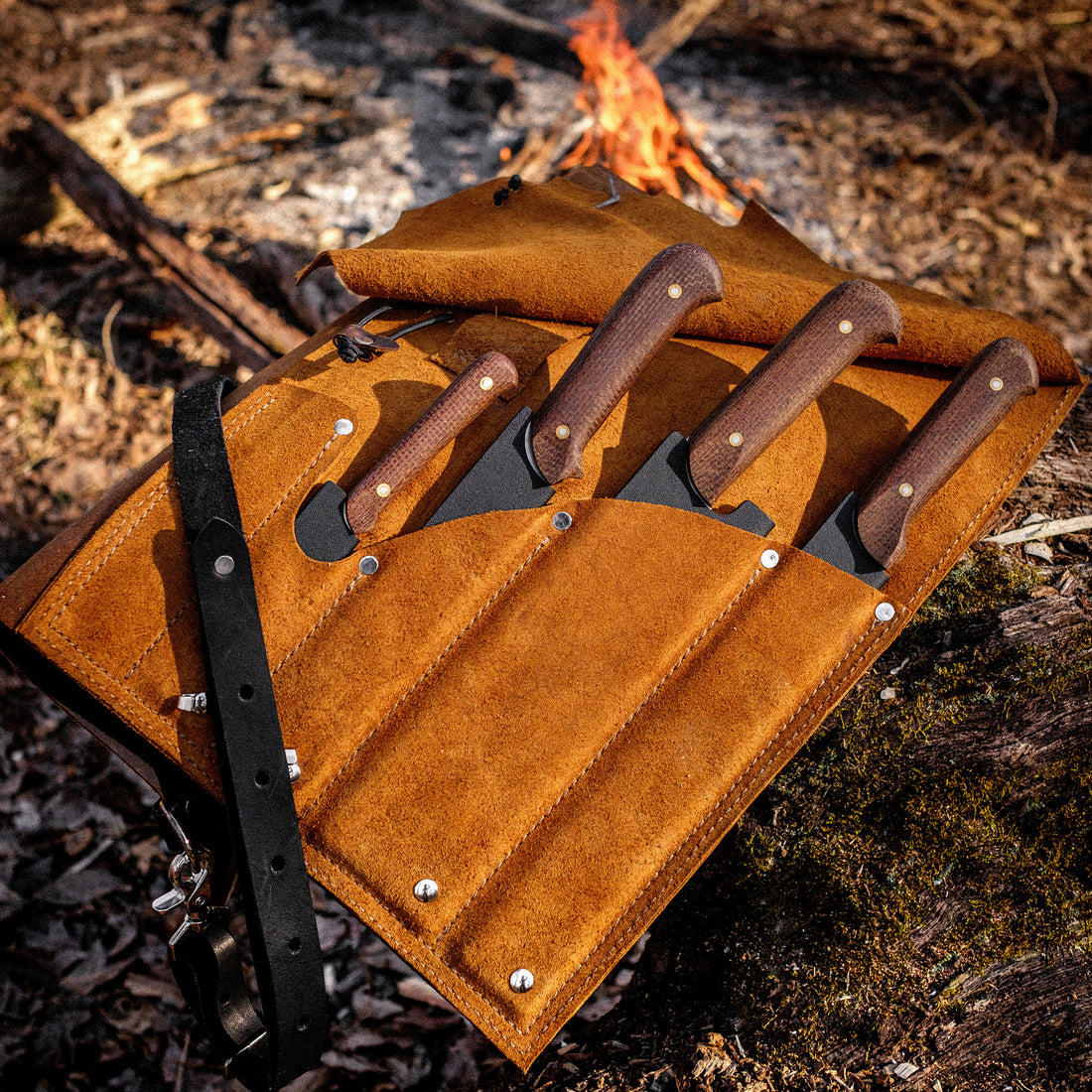 Survivorman - Chef Paul’s Signature Collection Knife Roll (knives not included)
