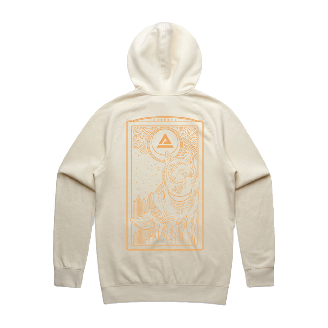 Trivecta - Wolf - Natural Pullover Hoodie