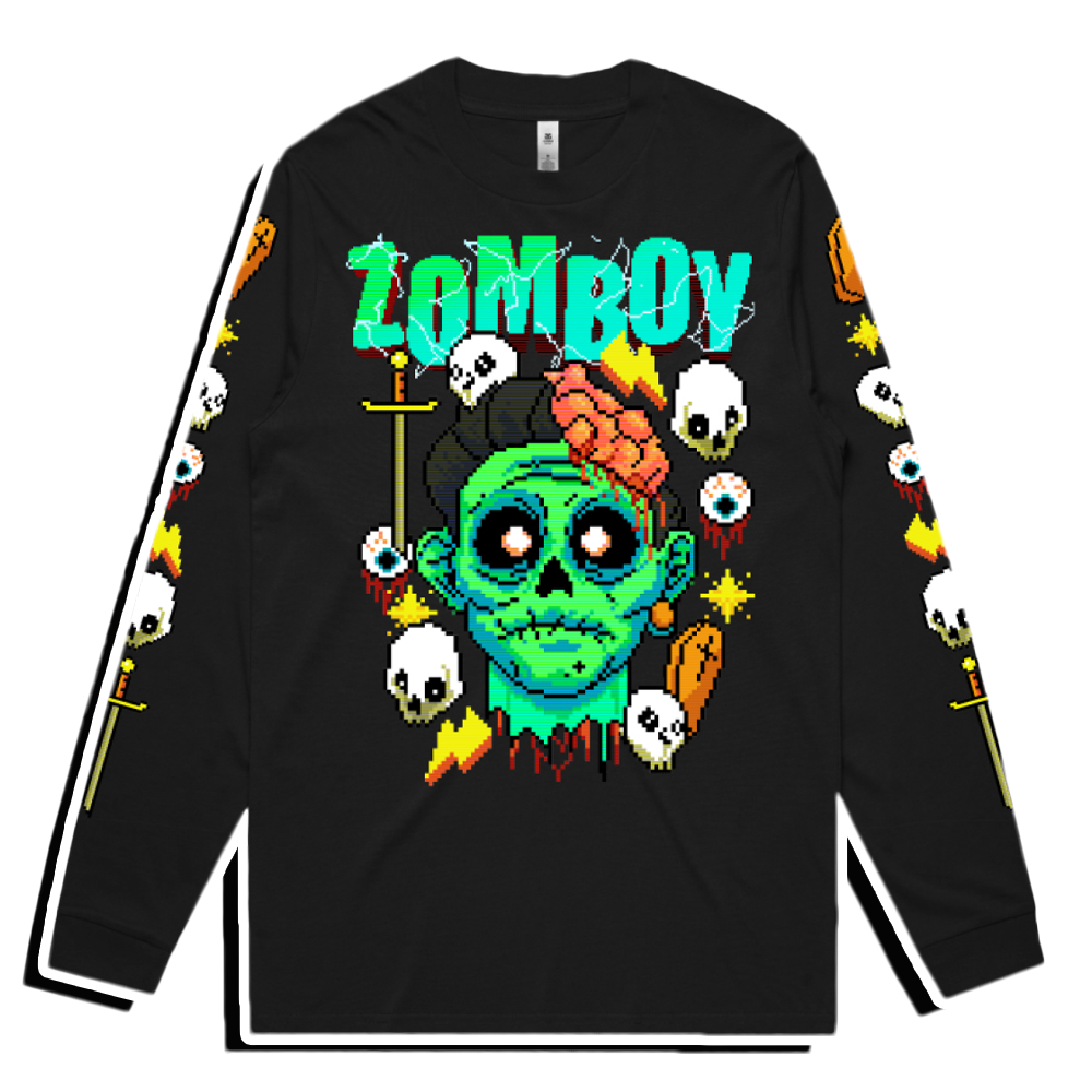 Pixel Boy Long Sleeve – KT8 Merch Co