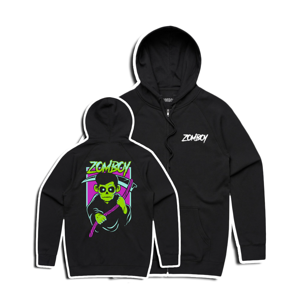 Reaper Boi - Zip Up Hoodie – KT8 Merch Co